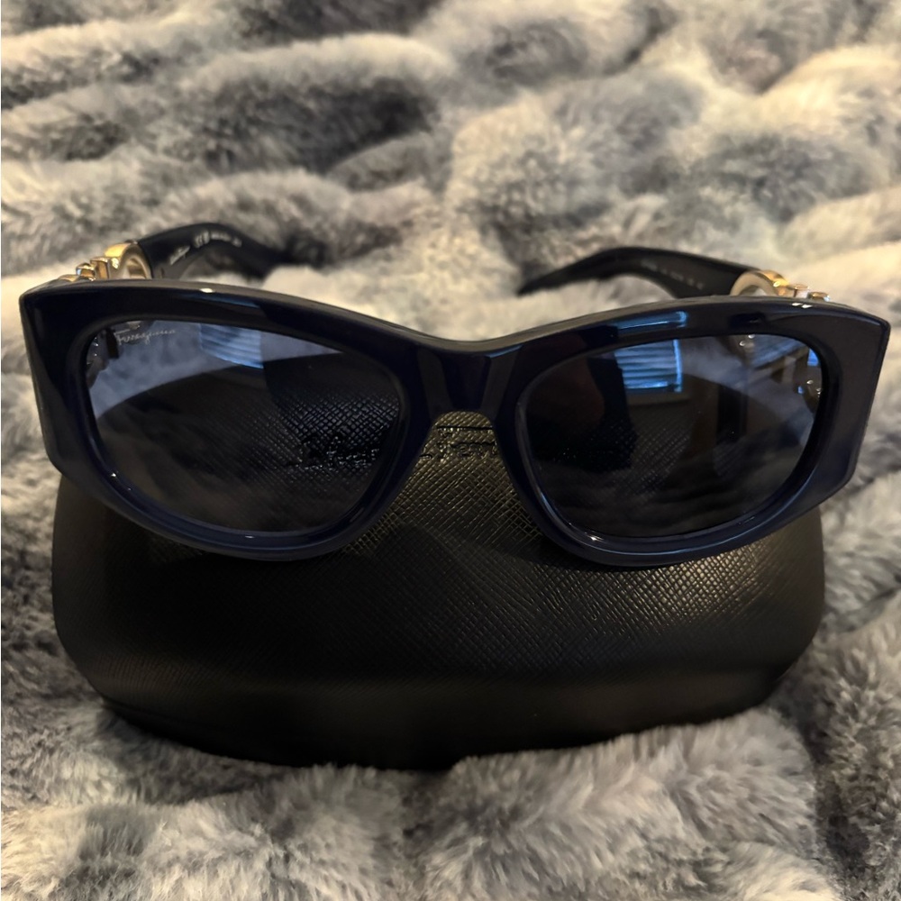 Ferragamo Blue Sunglasses